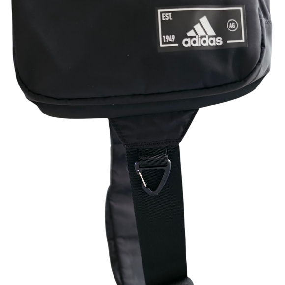 Adidas Unisex Essentials 2 Sling Adjustable Strap Crossbody Bag New Black - Picture 10 of 10